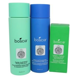 Boscia Body Cleanser, Serum, & Aluminum Free Deodorant 3 pc Bundle